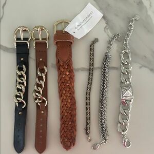 Leather and Silver Bracelet Collection